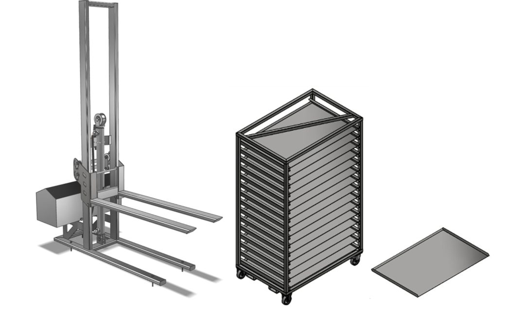 H2000 Lift With Shelf Container