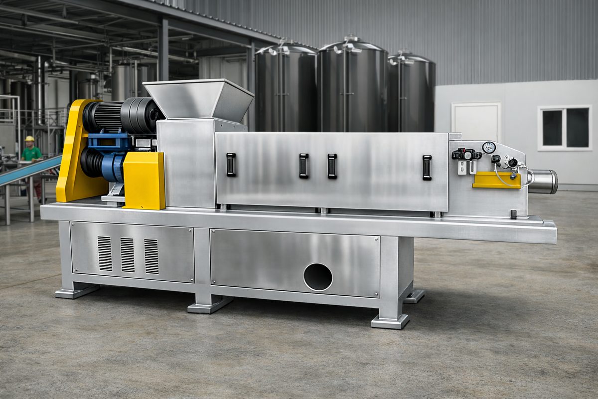 Sirputis screw press in the production hall
