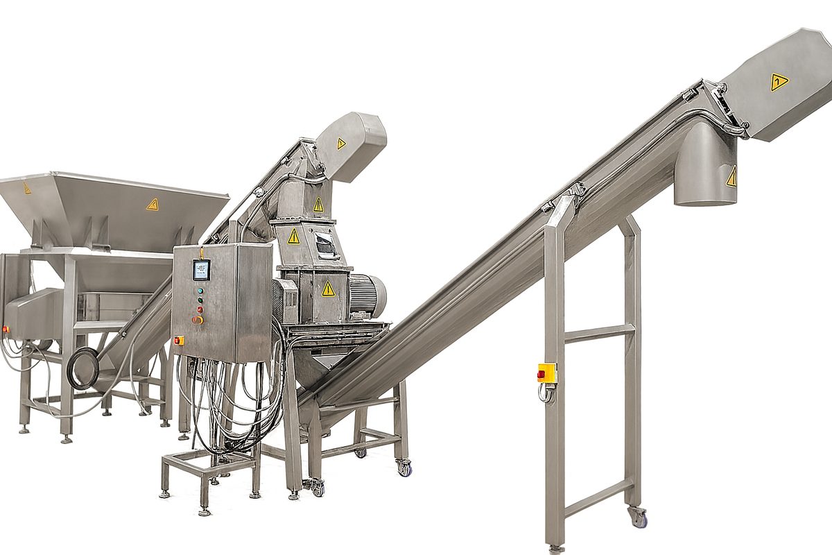 Complete two-stage seaweed production line in stainless steel